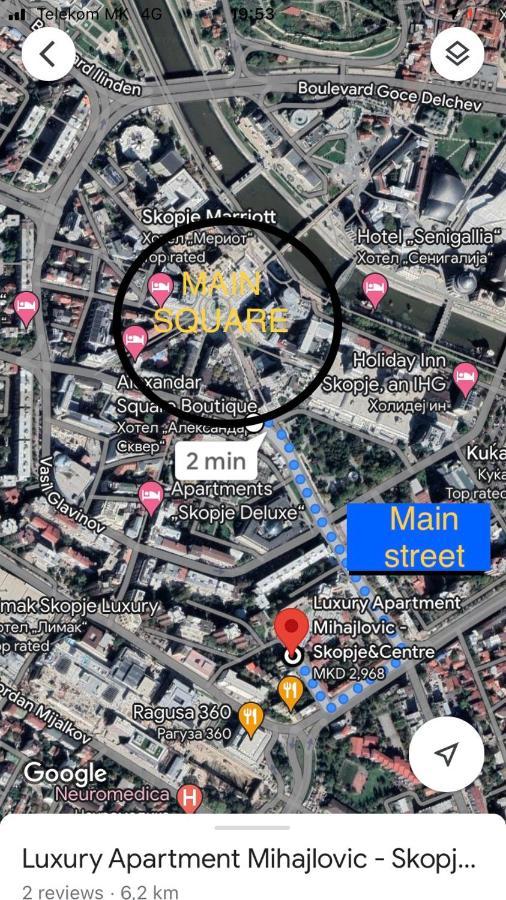 Mihajlovik Lux Apartment In Heart Of Skopje Ngoại thất bức ảnh